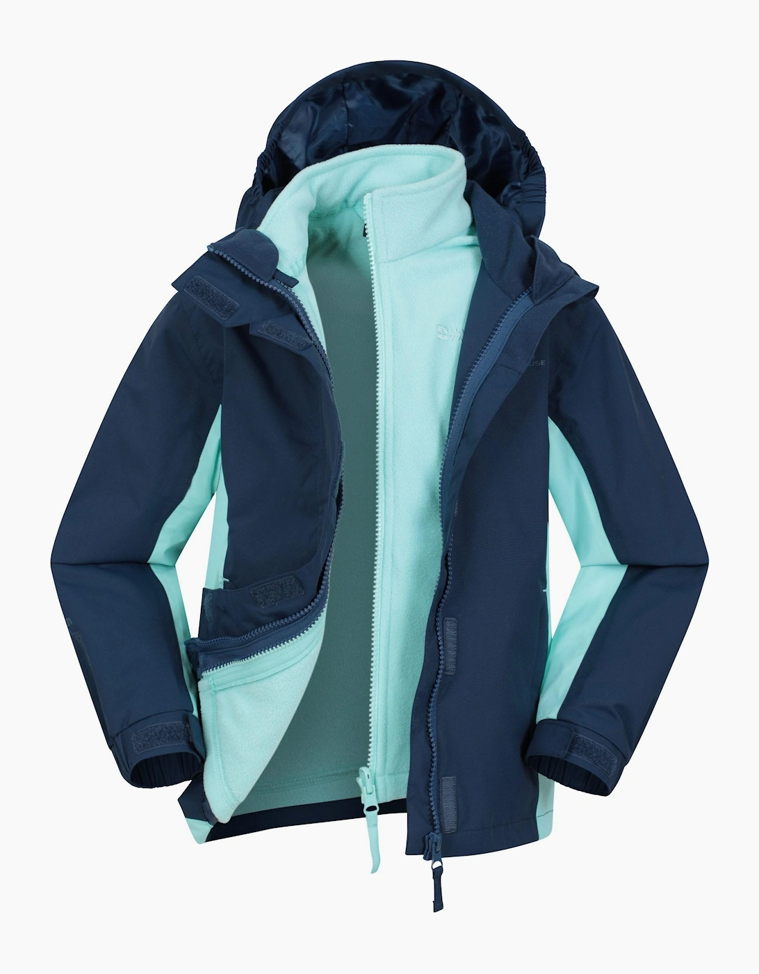 Mountain Warehouse Boys Navy Childrens/ Lightning 3 In 1 Waterproof Jacket - Size: 3 Years/4 Years Kids