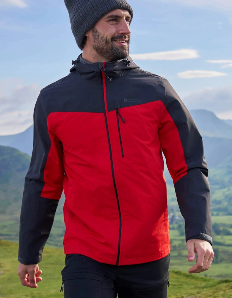 Mens Brisk Extreme Colour Block Waterproof Jacket