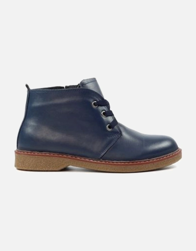 Claire II Navy Leather Boot GLR014