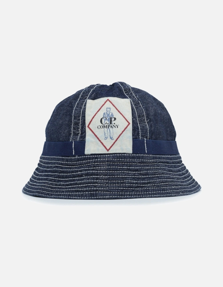 Denim 3/1 Bucket Hat Blue