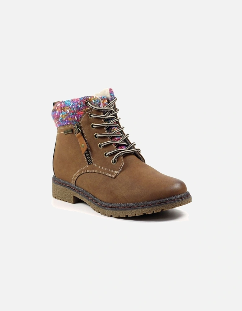 Jalapeno Tan Waterproof Ankle Boot GLB099