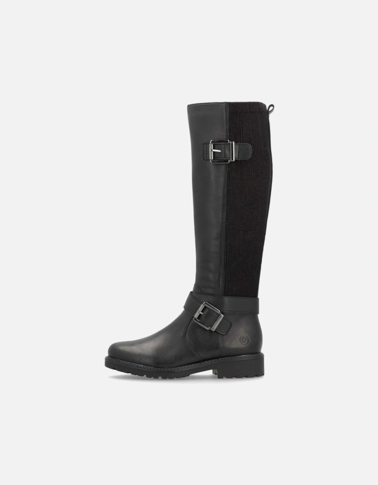 R6593-00 Long boot in black