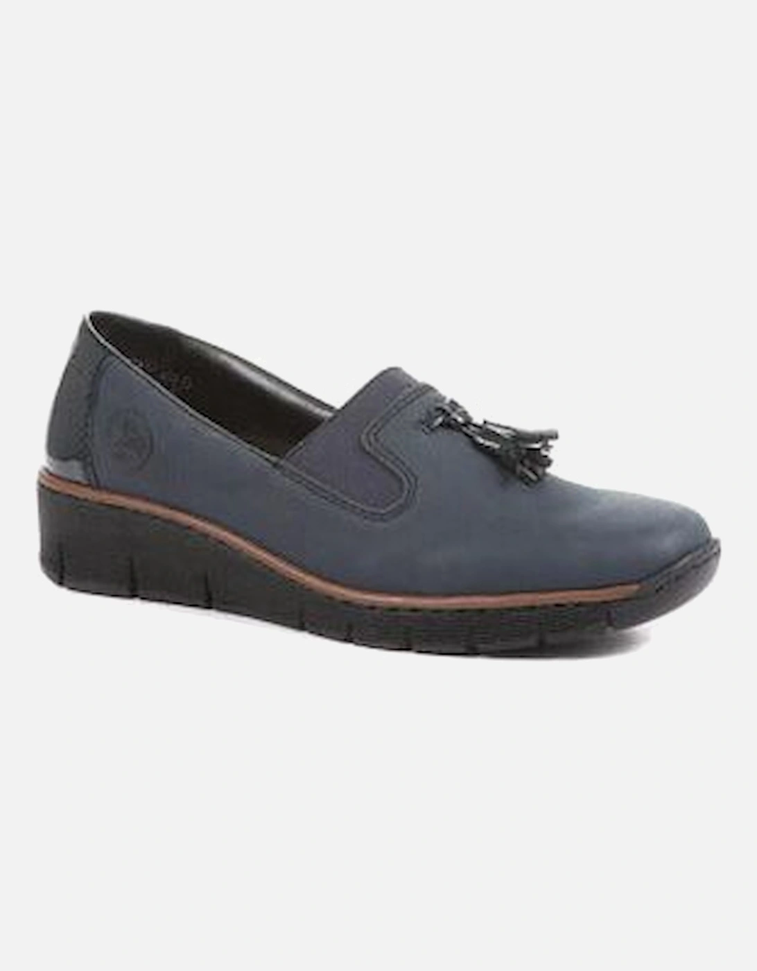 ladies slip on shoe 53751-14 navy, 2 of 1