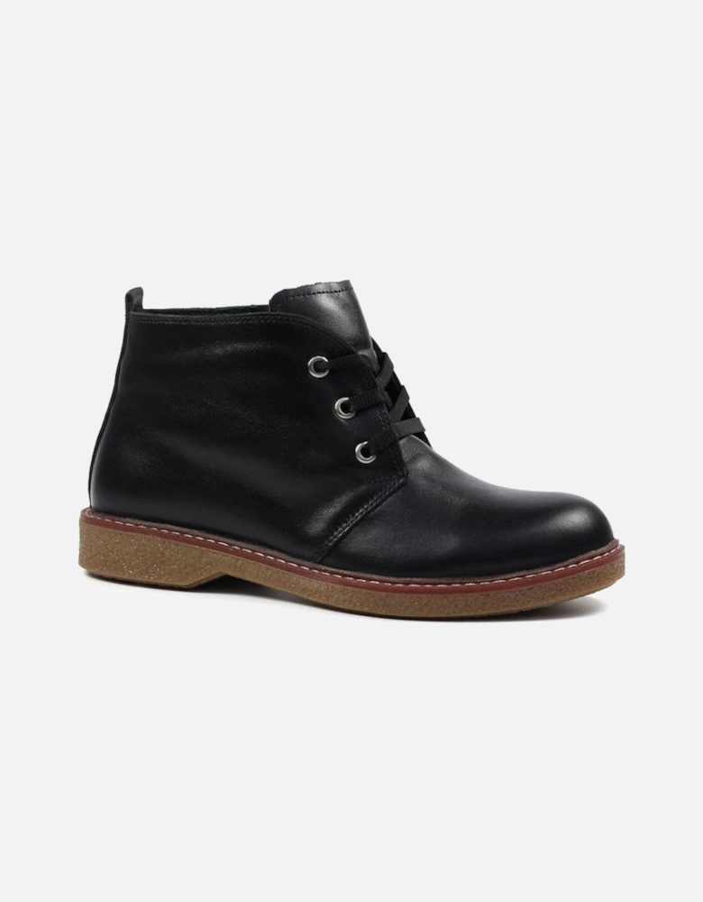 Claire II Black Leather Boot GLR014