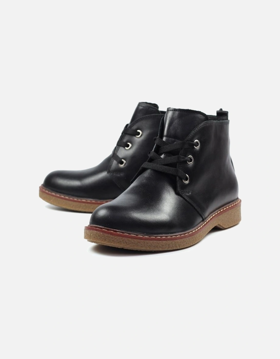 Claire II Black Leather Boot GLR014