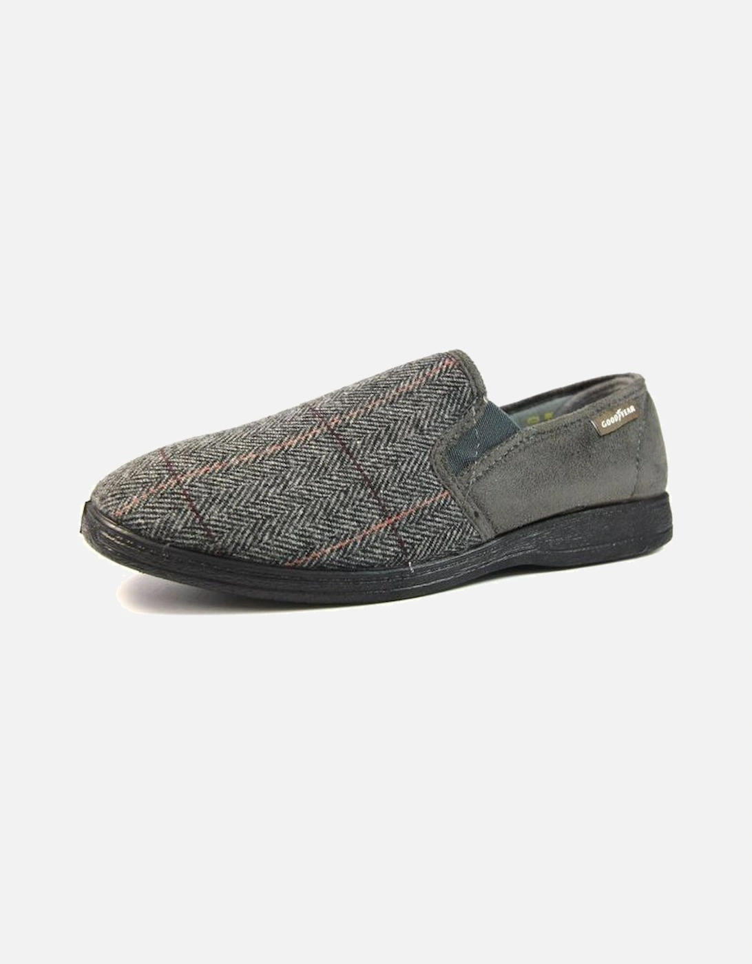 KMG116 Goodyear Harrison Grey Tweed Slipper, 2 of 1