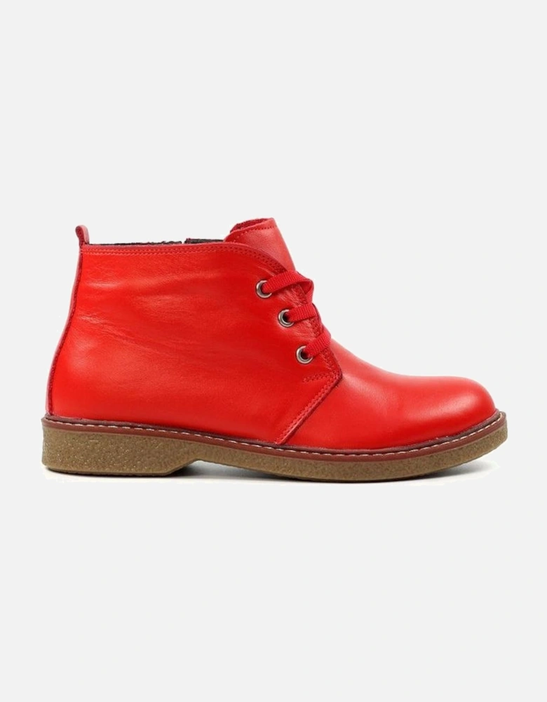 Claire II Red Leather Boot GLR014