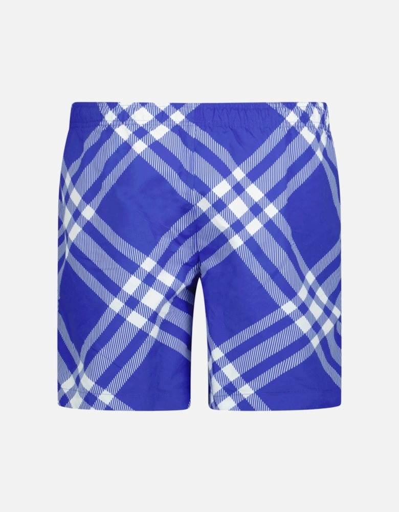 Swim Shorts in Signature Knight Check Blue