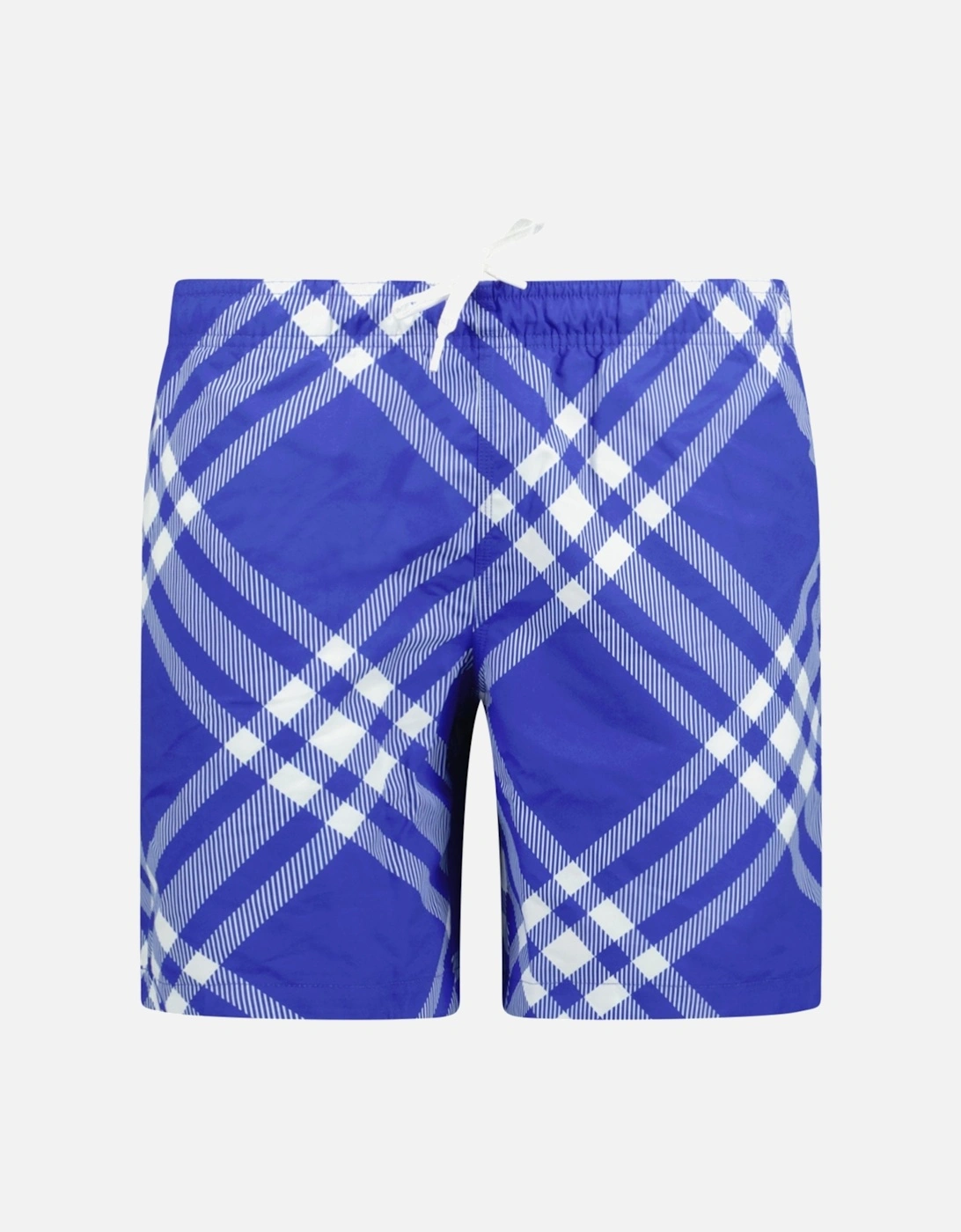Men's Burberry Swim Shorts in Signature Knight Check Blue - Cream - Size: 32/34