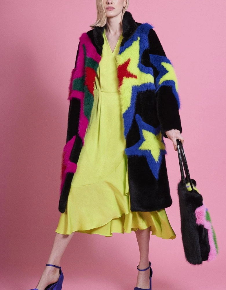 Handmade Bamboo Faux Fur Star Coat