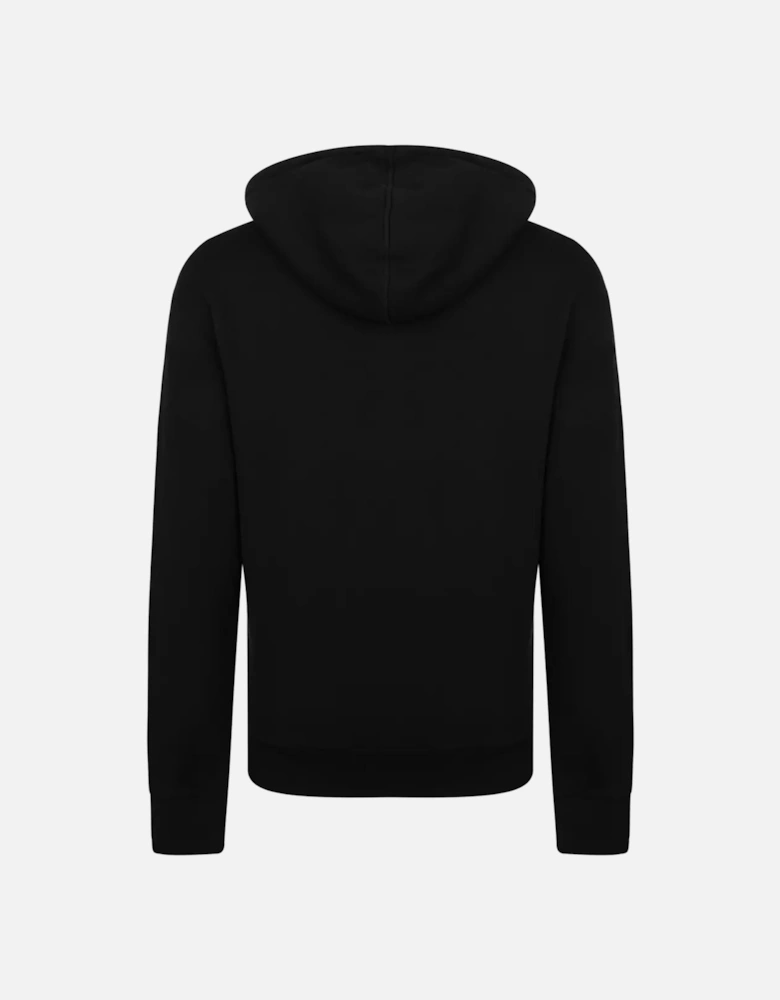 Interlocking GG Logo Printed Hoodie in Black