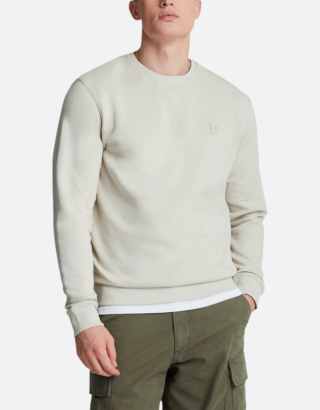 Lyle & Scott ML424TON Tonal Eagle Mens Crew Neck Knitted Jumper Sweatshirt Top, 5 of 4