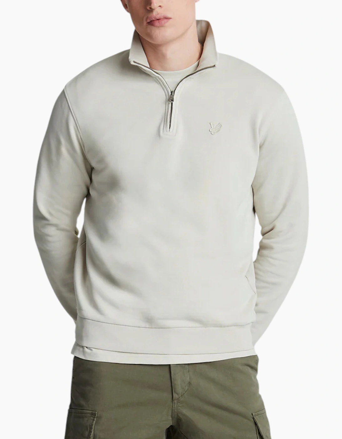 Lyle And Scott Men's Grey Lyle & Scott Jumper High Neck Sweatshirt - Size 40