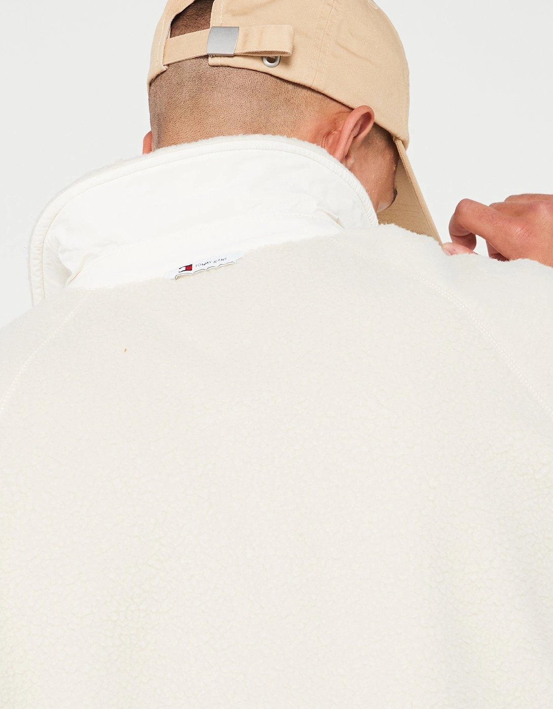 Xs Flag Logo Teddy Overshirt - Cream