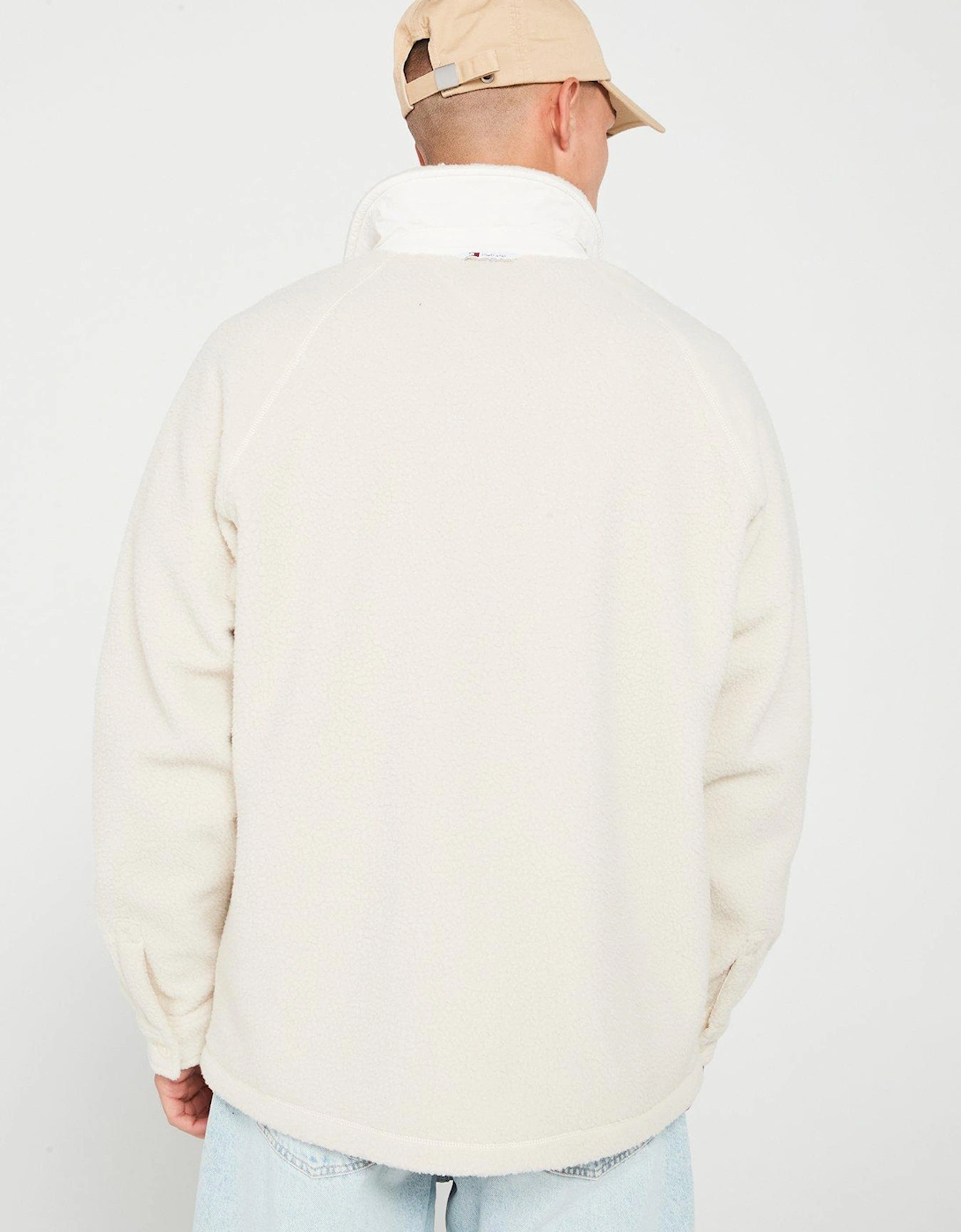 Xs Flag Logo Teddy Overshirt - Cream