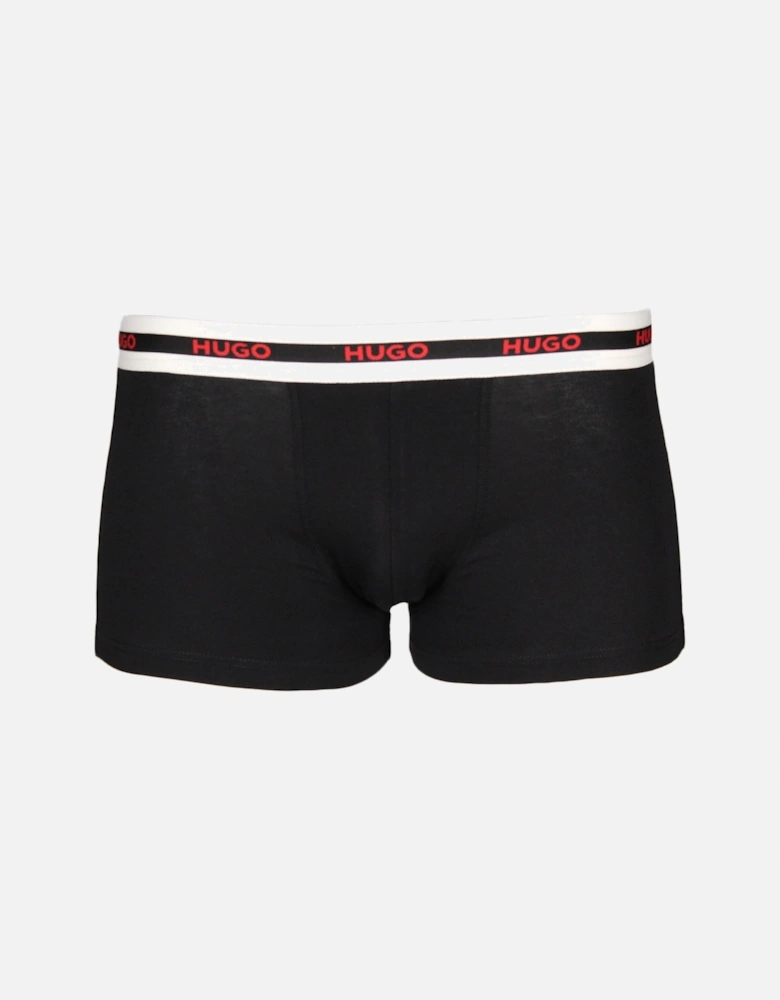 3-Pack Boxer Trunks, Black