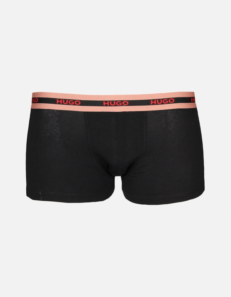 3-Pack Boxer Trunks, Black