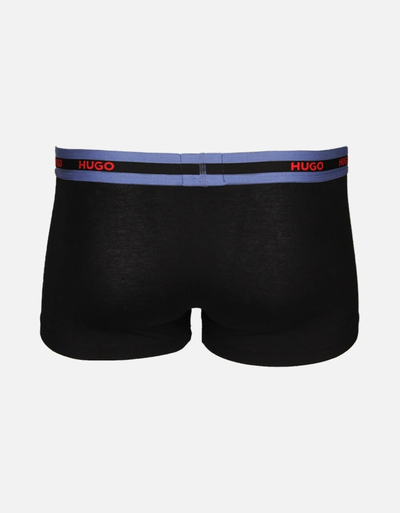 3-Pack Boxer Trunks, Black