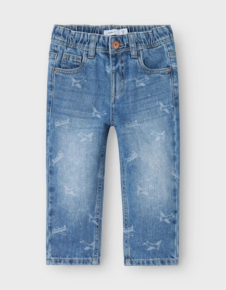 Mini Silas Tapered Jean Medium Blue