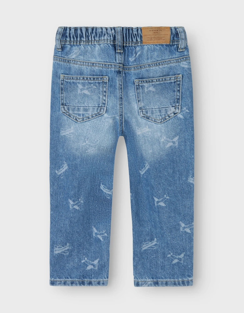 Mini Silas Tapered Jean Medium Blue