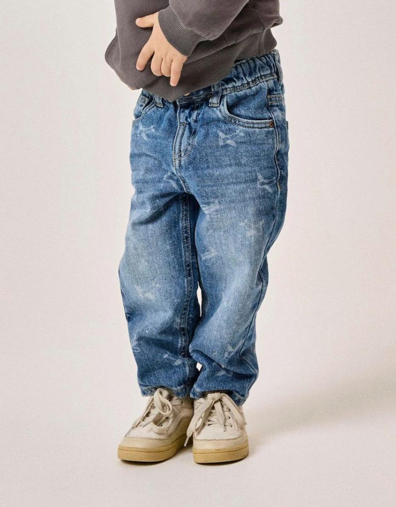 Mini Silas Tapered Jean Medium Blue