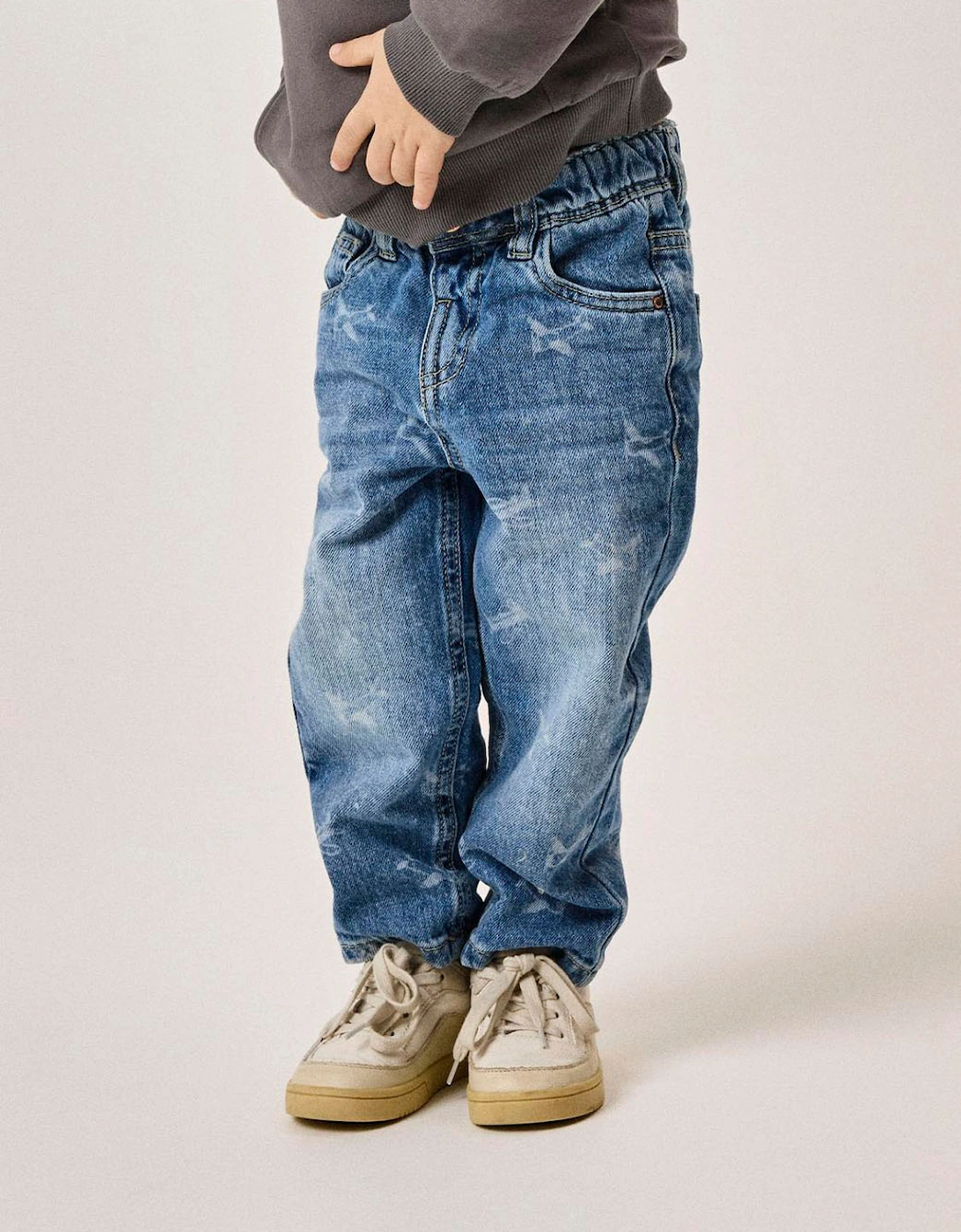 Mini Silas Tapered Jean Medium Blue