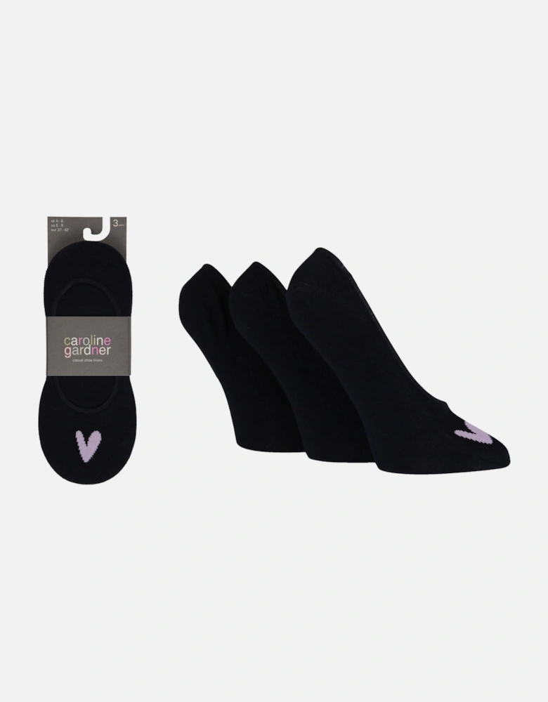 3 PAIR LADIES CASUAL CUT PED SOCKS