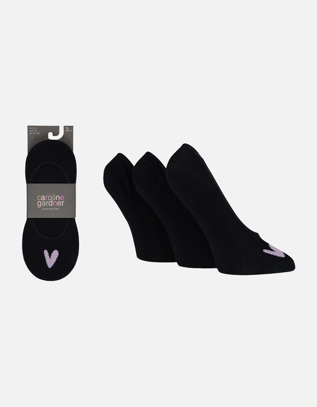 3 PAIR LADIES CASUAL CUT PED SOCKS, 2 of 1