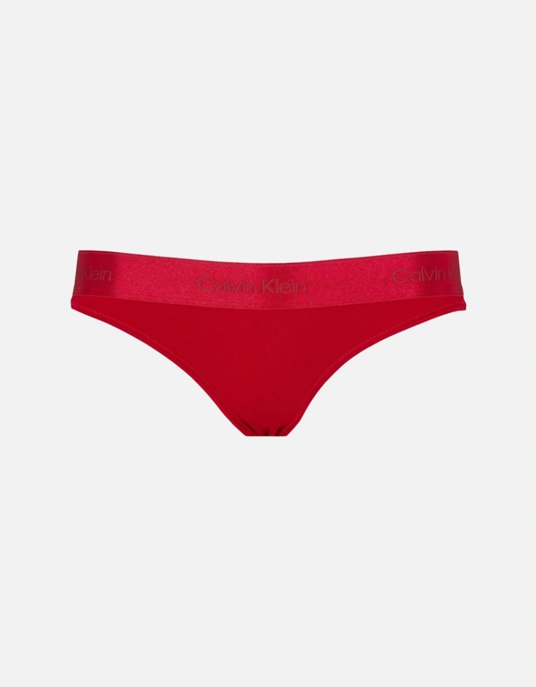 Luxe Logo Bikini Brief, Juneberry Red