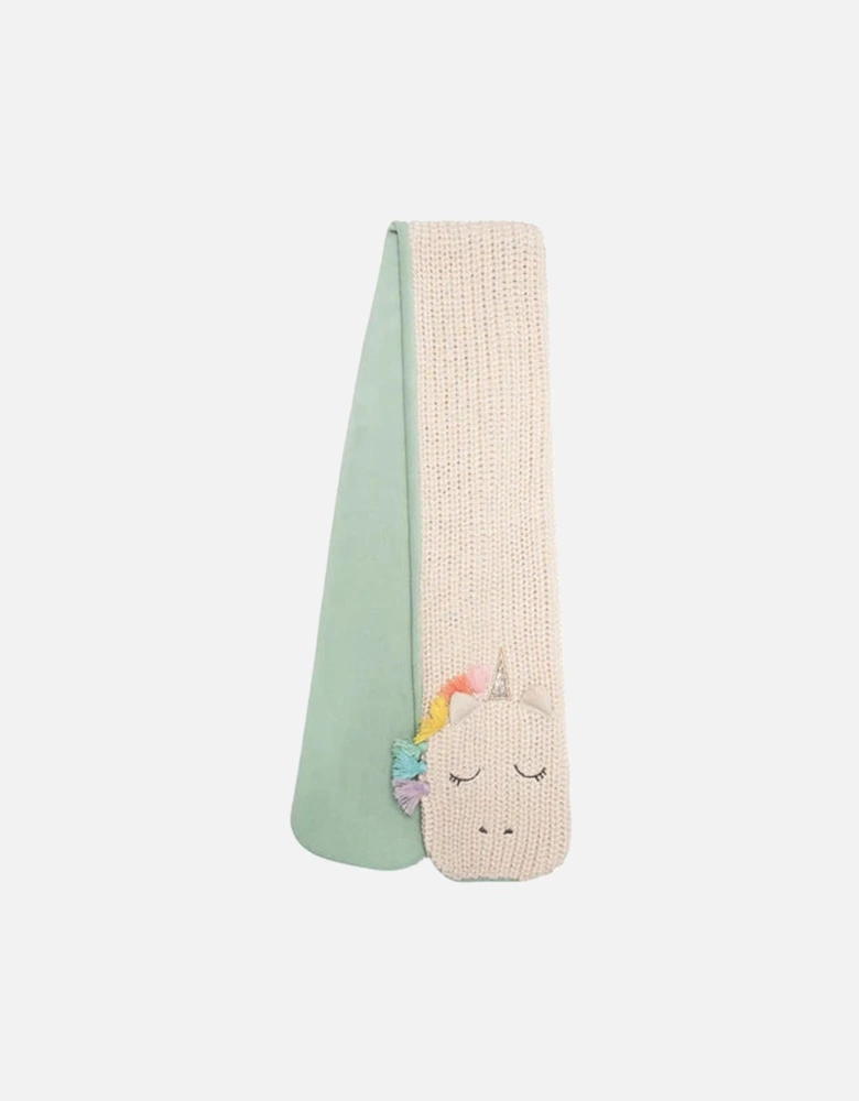 Rainbow Unicorn Knitted Scarf