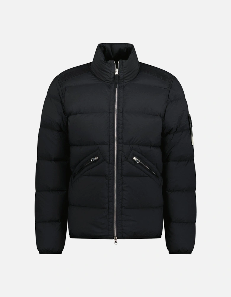 Puffer Jacket In Seamless Tunnel Nylon Black