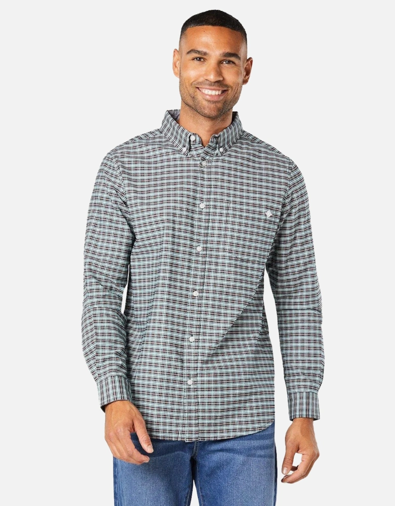 Mens Norris Checked Long-Sleeved Shirt