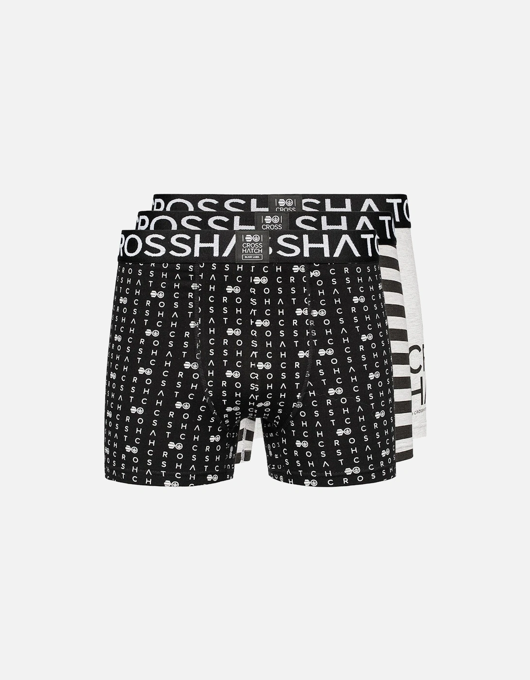 Mens Gridline Boxer Shorts (Pack of 3), 6 of 5