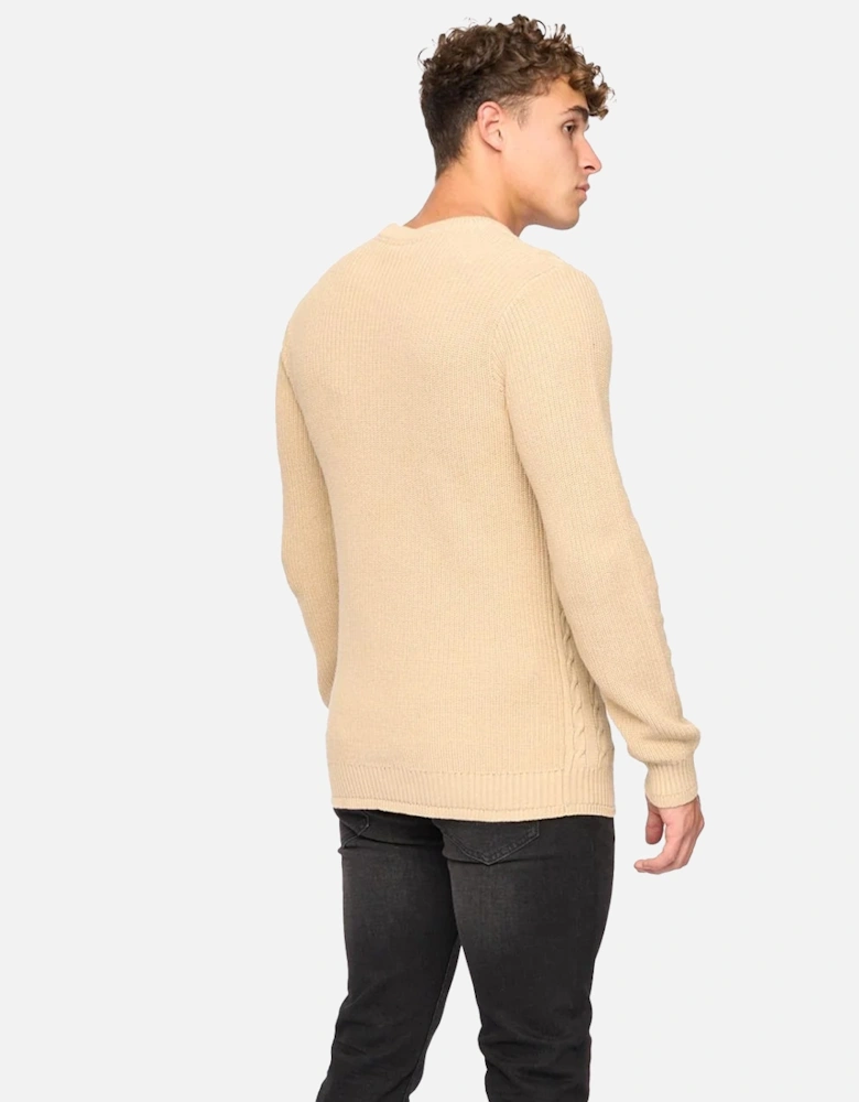 Mens Kabstars Cable Knit Pullover