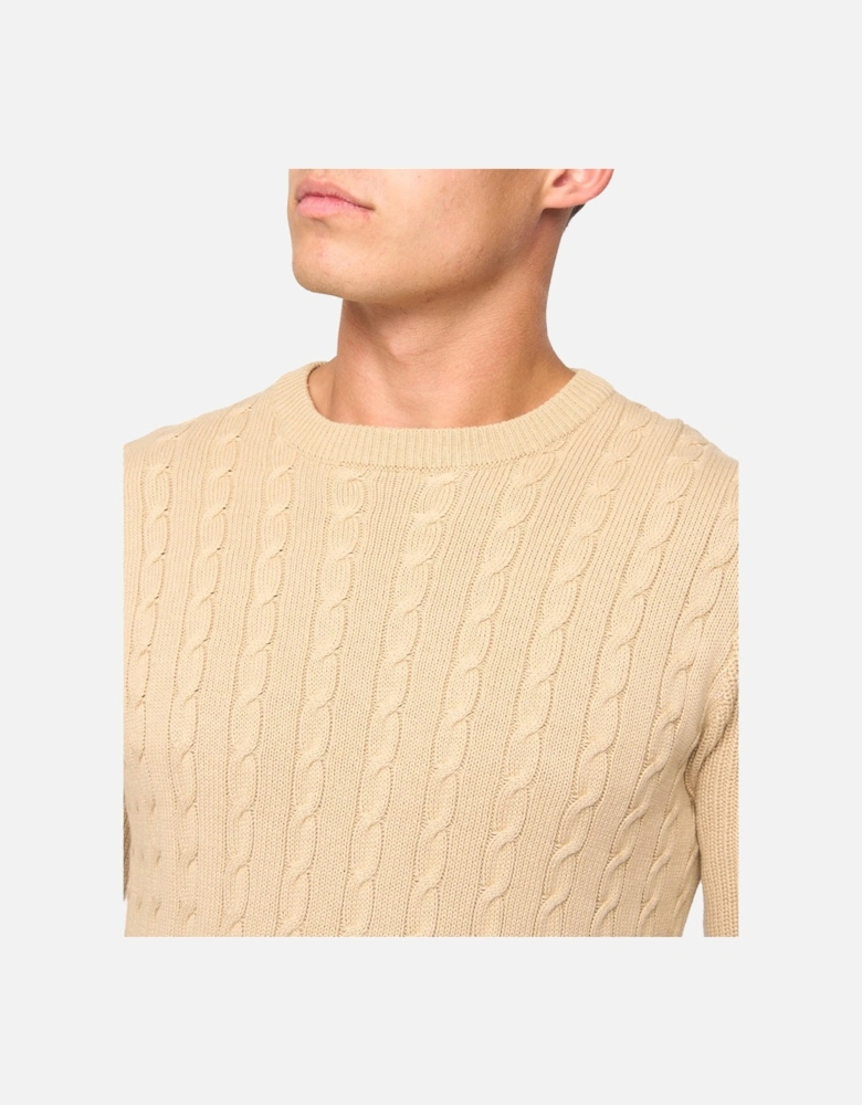 Mens Kabstars Cable Knit Pullover