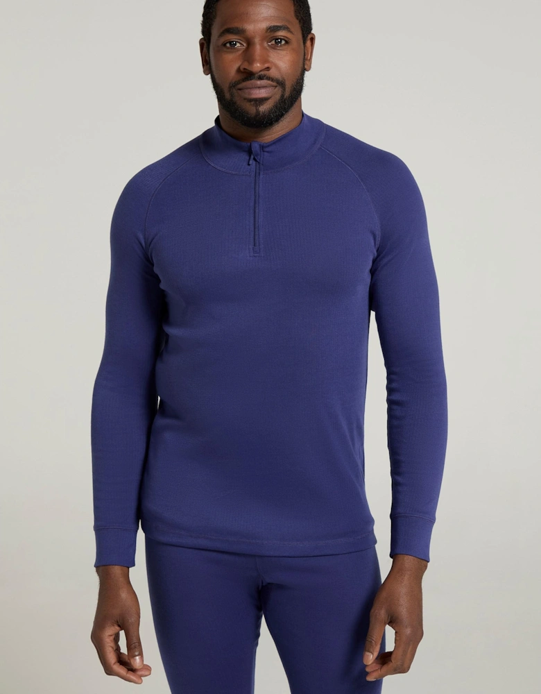 Mens Talus Zip Neck Long-Sleeved Thermal Top