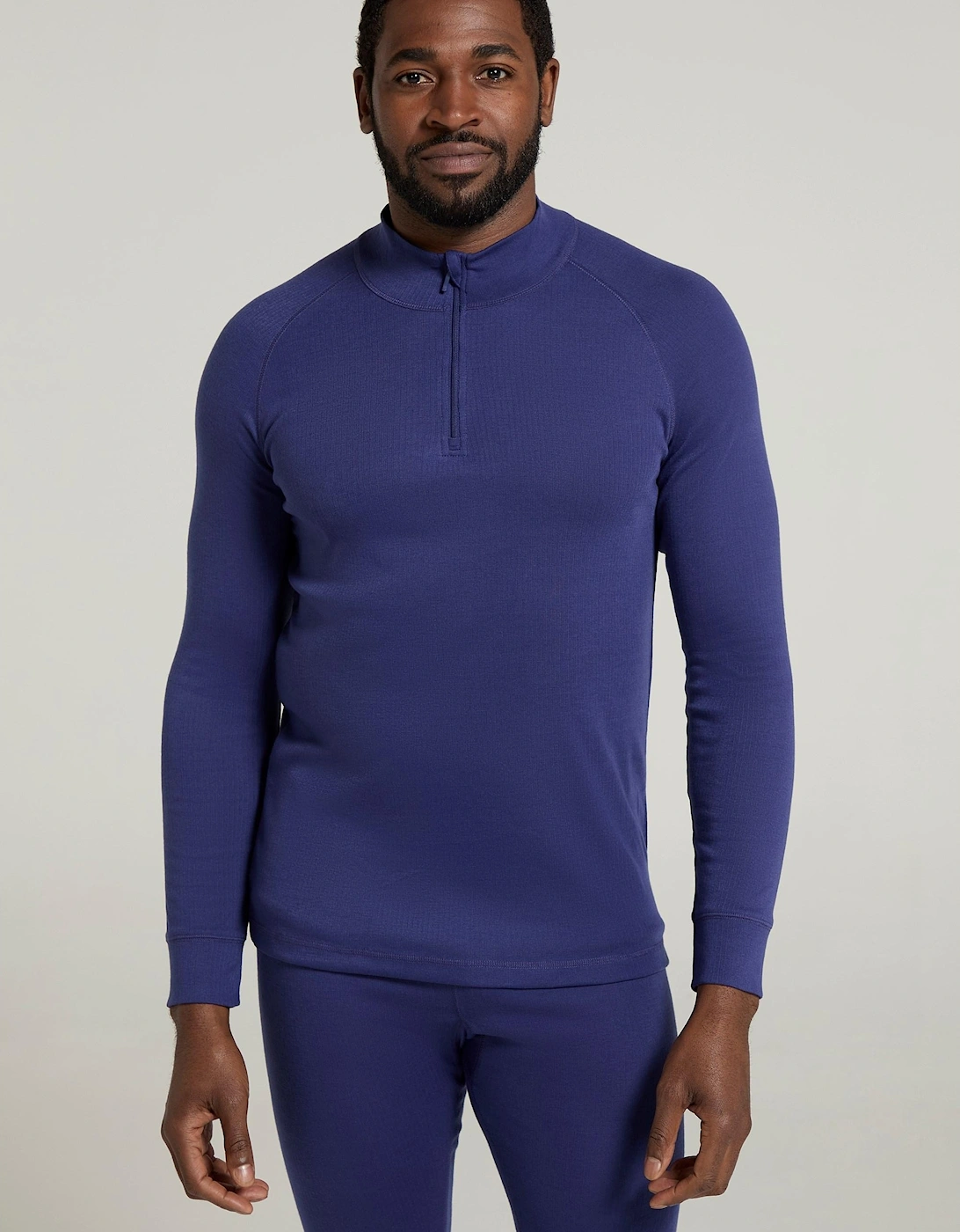 Mens Talus Zip Neck Long-Sleeved Thermal Top, 4 of 3