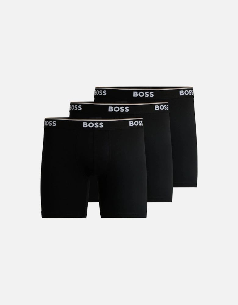 3-Pack Power Long Boxer Briefs, Black