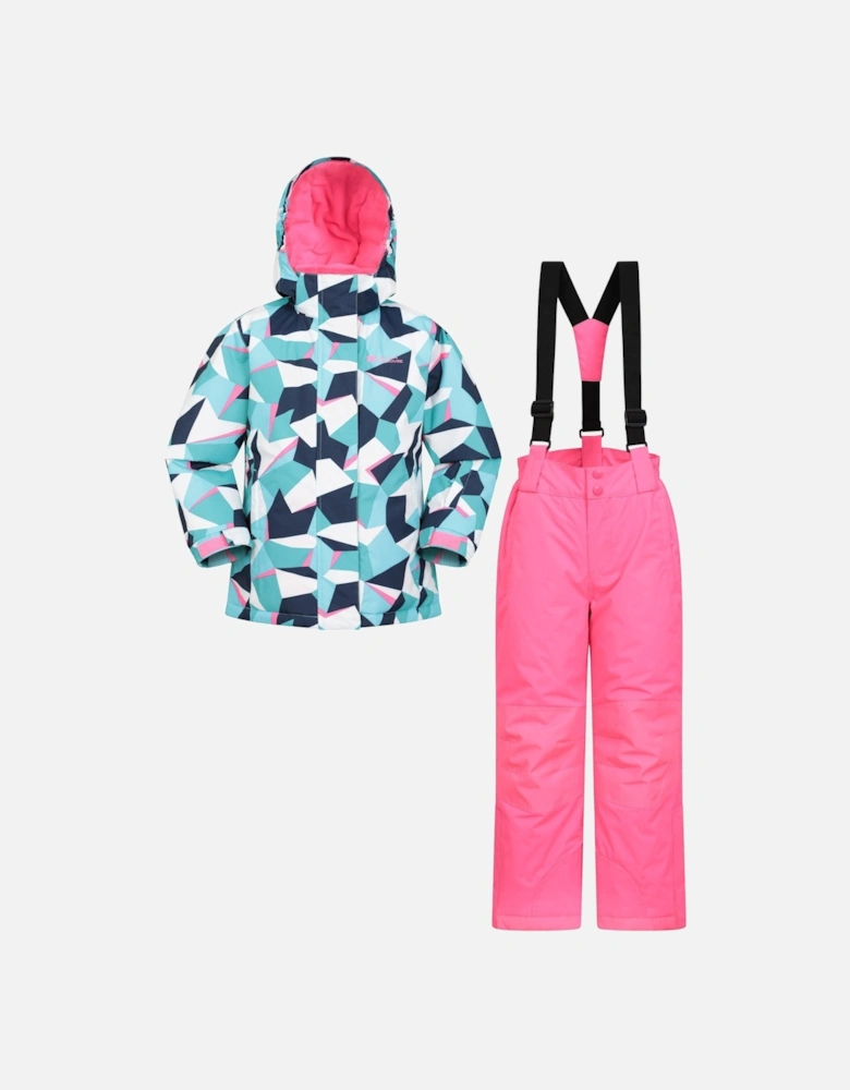 Childrens/Kids Printed Ski Jacket Set