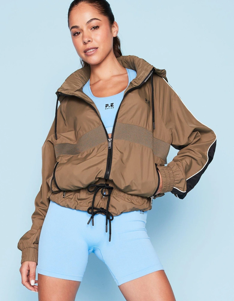 Womens Training Man Down Jacket - Brown