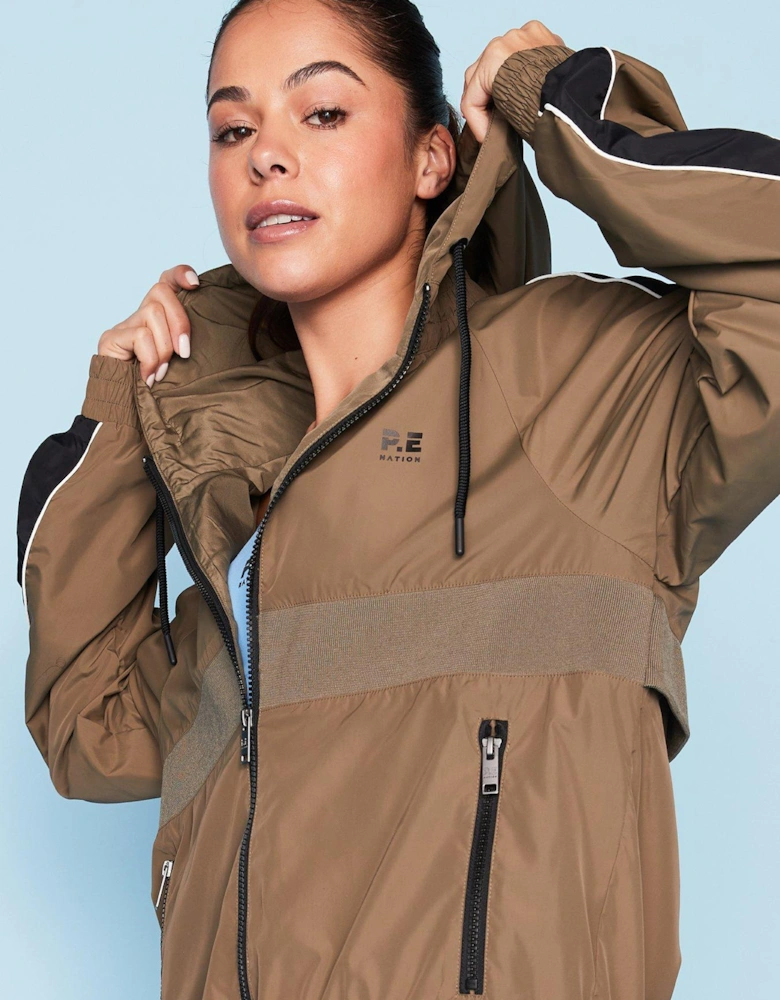 Womens Training Man Down Jacket - Brown