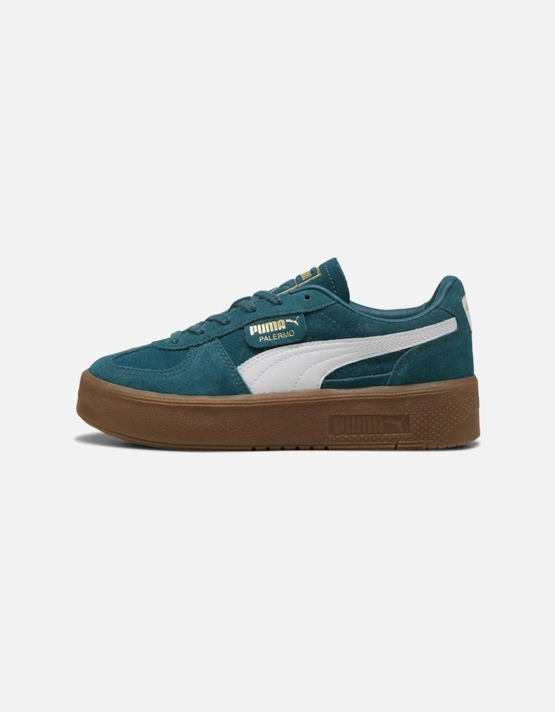 Women's Palermo Elevata Trainers - Dark Green