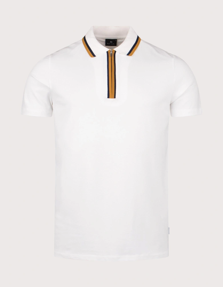 Quarter Zip Polo Shirt