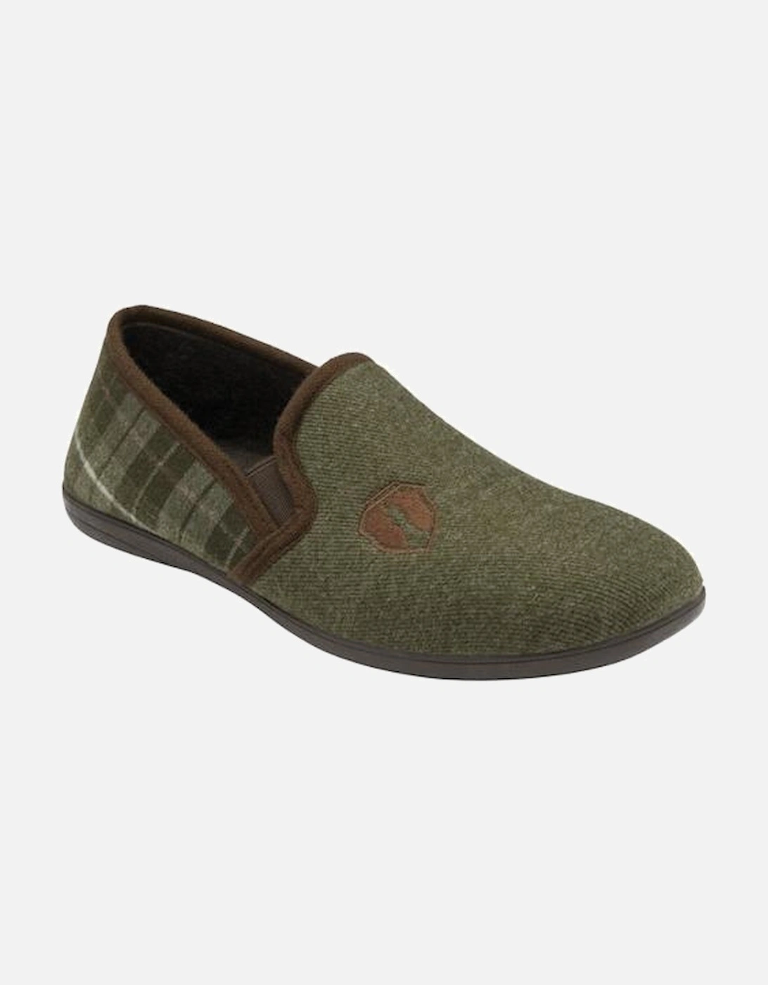 Carlos mens slipper in Khaki, 3 of 2