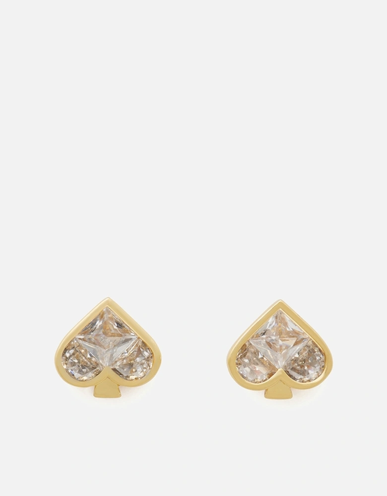 New York So Spade Gold-Tone Studs