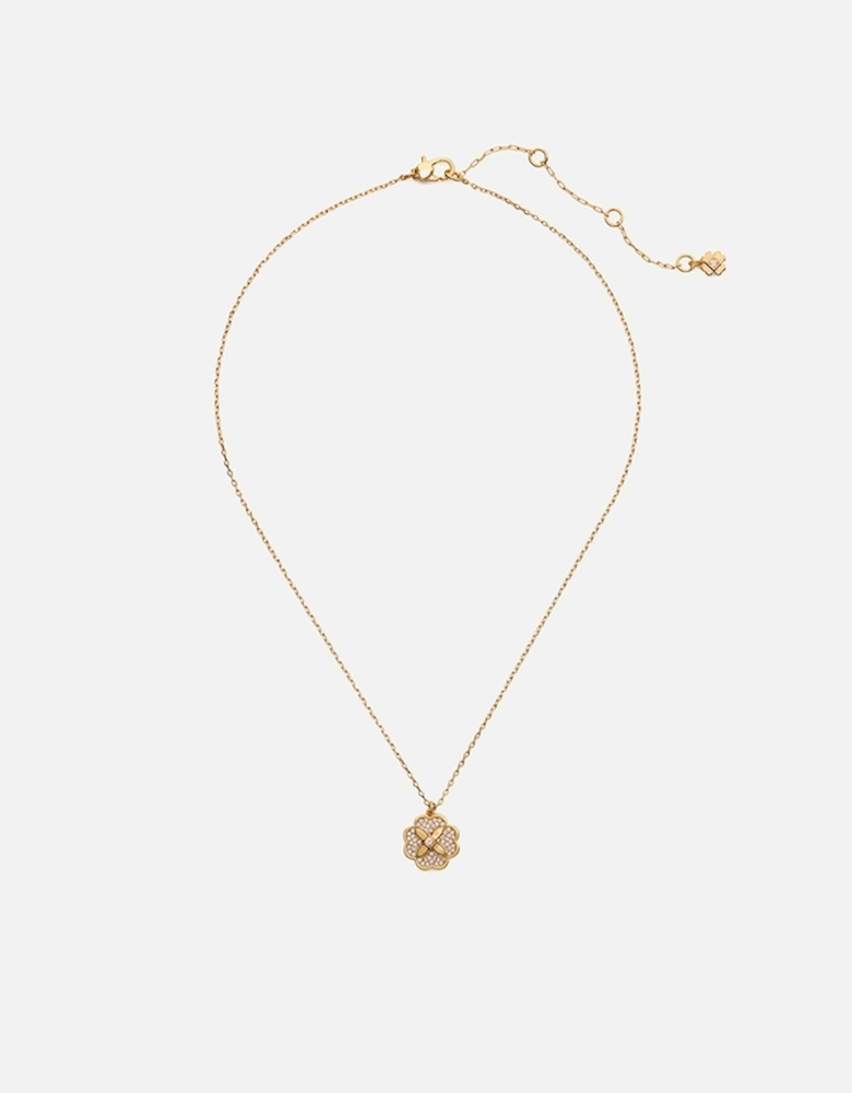 New York Heritage Bloom Gold-Tone Pendant