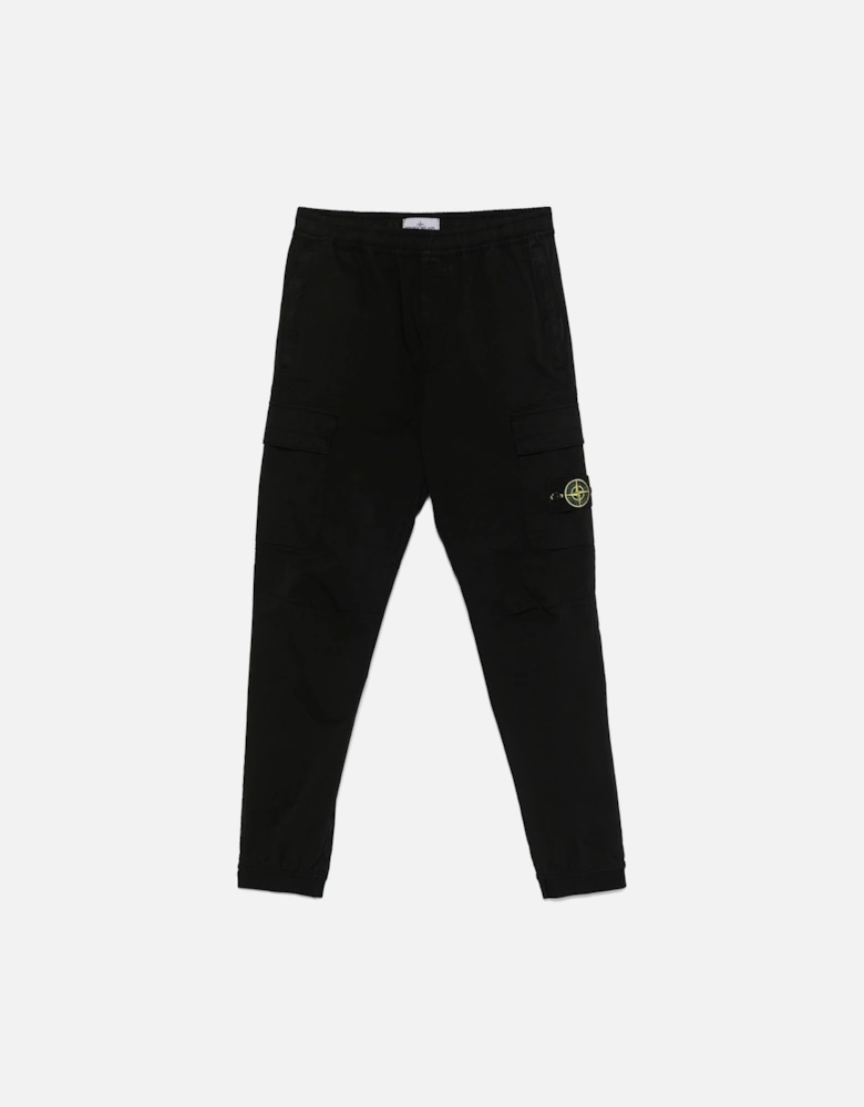 Cuffed Combat Pants Black