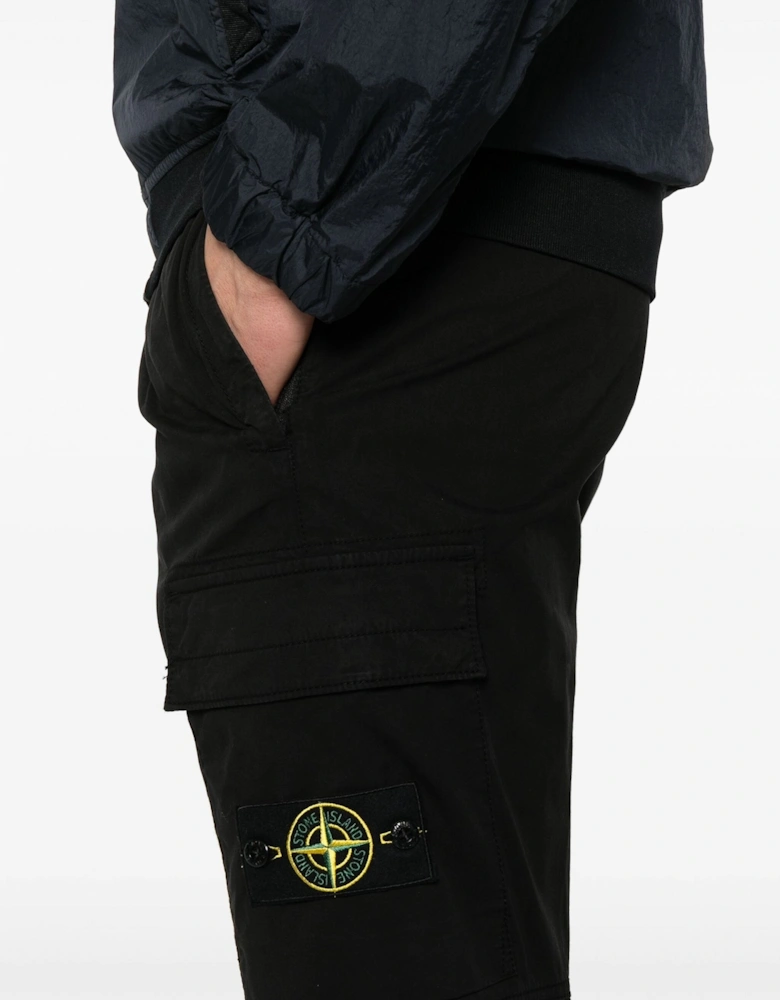 Cuffed Combat Pants Black