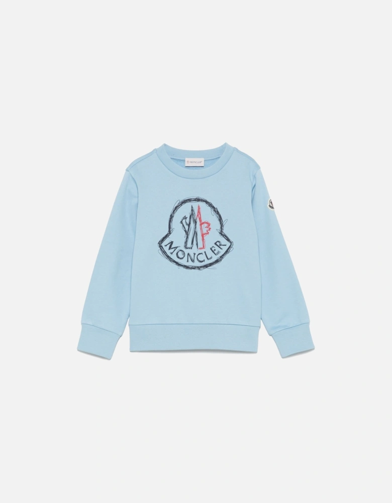 Kids Branded Sweatshirt Blue