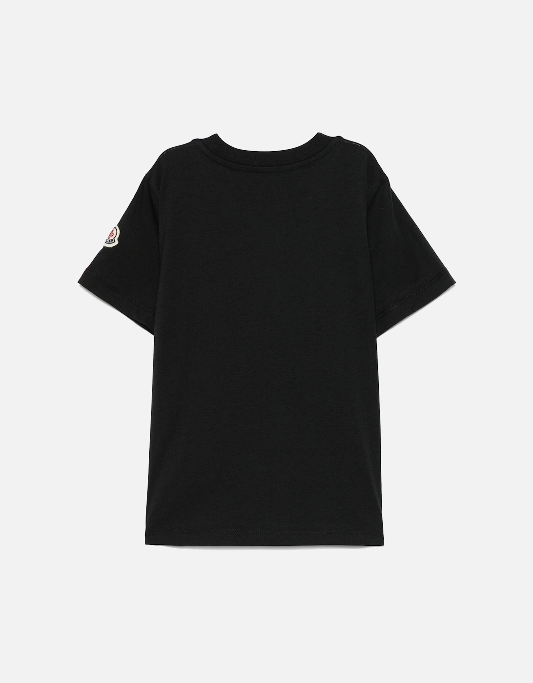 Kids Archive Logo Cotton T-Shirt Black